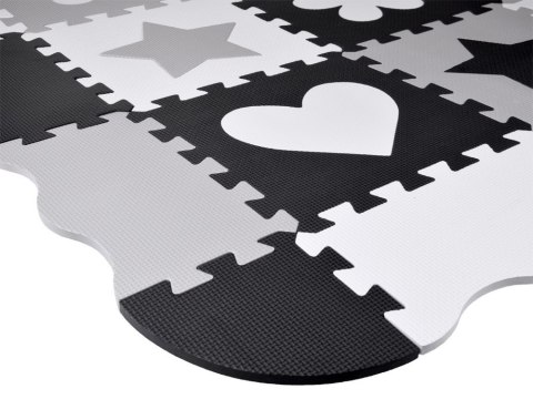 Puzzle piankowe - Kontrastowa mata dla niemowląt KSZTAŁTY 120x120cmZA4782 Puzzle piankowe - Kontrastowa mata dla niemowląt KSZTAŁTY 120x120cmZA4782