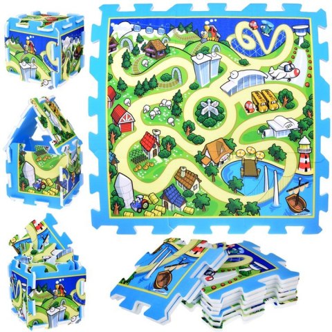 Puzzle piankowe MIASTO - ULICA Mata dla niemowląt 93x93cm ZA3150 Puzzle piankowe MIASTO - ULICA Mata dla niemowląt 93x93cm ZA3150