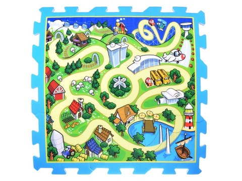 Puzzle piankowe MIASTO - ULICA Mata dla niemowląt 93x93cm ZA3150 Puzzle piankowe MIASTO - ULICA Mata dla niemowląt 93x93cm ZA3150