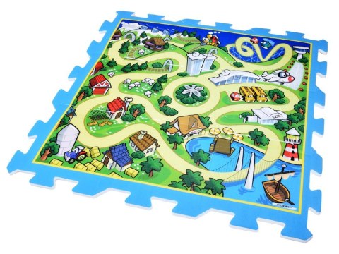 Puzzle piankowe MIASTO - ULICA Mata dla niemowląt 93x93cm ZA3150 Puzzle piankowe MIASTO - ULICA Mata dla niemowląt 93x93cm ZA3150