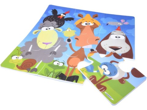 Puzzle piankowe ZWIERZĘTA Kolorowa mata dla niemowląt 90x90cm ZA3151 Puzzle piankowe ZWIERZĘTA Kolorowa mata dla niemowląt 90x90cm ZA3151