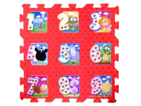 Puzzle piankowe ZWIERZĘTA i CYFRY Mata dla niemowląt 93x93cm ZA3147 Puzzle piankowe ZWIERZĘTA i CYFRY Mata dla niemowląt 93x93cm ZA3147