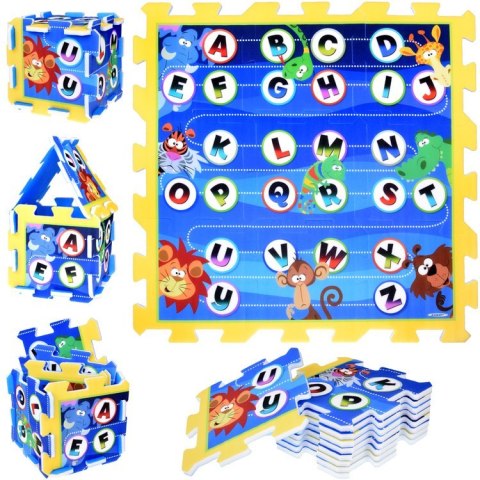 Puzzle piankowe - edukacyjna mata dla dzieci ALFABET dżungla 93x93cm ZA3148 Puzzle piankowe - edukacyjna mata dla dzieci ALFABET dżungla 93x93cm ZA3148