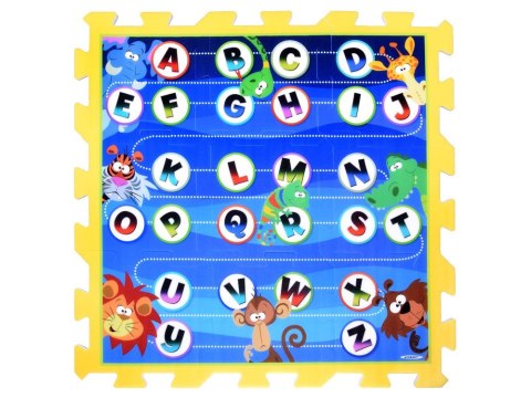 Puzzle piankowe - edukacyjna mata dla dzieci ALFABET dżungla 93x93cm ZA3148 Puzzle piankowe - edukacyjna mata dla dzieci ALFABET dżungla 93x93cm ZA3148