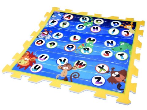 Puzzle piankowe - edukacyjna mata dla dzieci ALFABET dżungla 93x93cm ZA3148 Puzzle piankowe - edukacyjna mata dla dzieci ALFABET dżungla 93x93cm ZA3148