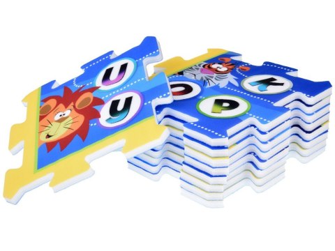 Puzzle piankowe - edukacyjna mata dla dzieci ALFABET dżungla 93x93cm ZA3148 Puzzle piankowe - edukacyjna mata dla dzieci ALFABET dżungla 93x93cm ZA3148