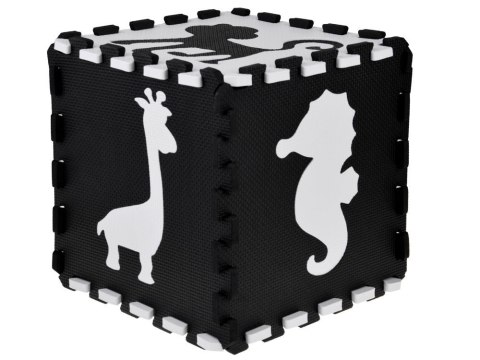 Puzzle piankowe - kontrastowa mata dla niemowląt ZWIERZĘTA 120x120cm ZA4783 Puzzle piankowe - kontrastowa mata dla niemowląt ZWIERZĘTA 120x120cm ZA4783