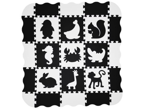 Puzzle piankowe - kontrastowa mata dla niemowląt ZWIERZĘTA 120x120cm ZA4783 Puzzle piankowe - kontrastowa mata dla niemowląt ZWIERZĘTA 120x120cm ZA4783