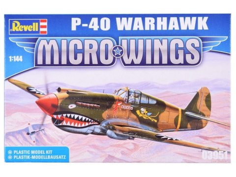 Revell Micro Wings Model P-40 Warhawk 1:144 RV0019 Revell Micro Wings Model P-40 Warhawk 1:144 RV0019