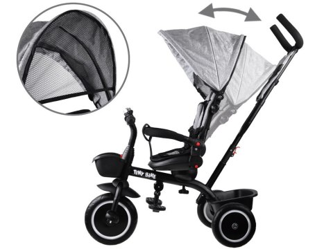 Rowerek dziecięcy trójkołowy Tiny Bike 3w1 z daszkiem OBRACANY SP0650 Rowerek dziecięcy trójkołowy Tiny Bike 3w1 z daszkiem OBRACANY SP0650