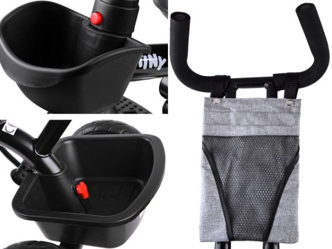 Rowerek dziecięcy trójkołowy Tiny Bike 3w1 z daszkiem OBRACANY SP0650 Rowerek dziecięcy trójkołowy Tiny Bike 3w1 z daszkiem OBRACANY SP0650