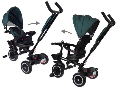 Rowerek dziecięcy trójkołowy Tiny Bike 3w1 z daszkiem OBRACANY SP0650 Rowerek dziecięcy trójkołowy Tiny Bike 3w1 z daszkiem OBRACANY SP0650