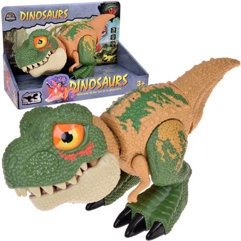 Ruchomy DINOZAUR Tyranozaur Rex Dźwięk + światło ZIELONY ZA5589 Ruchomy DINOZAUR Tyranozaur Rex Dźwięk + światło ZIELONY ZA5589