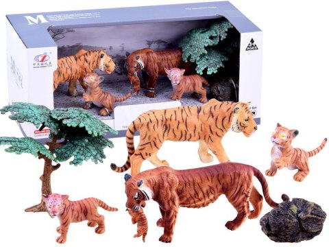 SERIA ZWIERZĘTA SAFARI Zestaw figurek Rodzina tygrysów KOLEKCJA ZA2990 SERIA ZWIERZĘTA SAFARI Zestaw figurek Rodzina tygrysów KOLEKCJA ZA2990