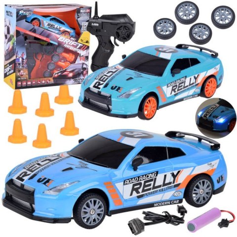 Samochód zdalnie sterowany do driftu AUTO drift pilot RC pachołki RC0697 Samochód zdalnie sterowany do driftu AUTO drift pilot RC pachołki RC0697