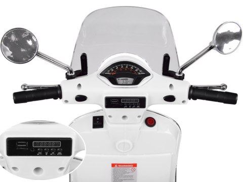 Skuter elektryczny na akumulator VESPA GTS Super dla dziecka PA0333 Skuter elektryczny na akumulator VESPA GTS Super dla dziecka PA0333