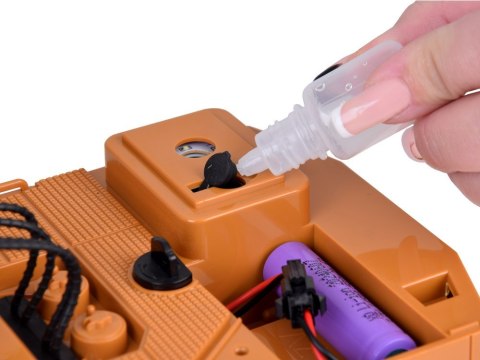 Solidna Koparka na gąsienicach efekt Dym Dźwięk Światło LED + Pilot RC0698 Solidna Koparka na gąsienicach efekt Dym Dźwięk Światło LED + Pilot RC0698