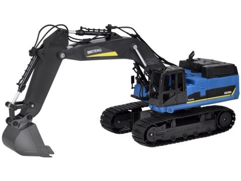 Solidna Koparka na gąsienicach efekt Dym Dźwięk Światło LED + Pilot RC0698 Solidna Koparka na gąsienicach efekt Dym Dźwięk Światło LED + Pilot RC0698
