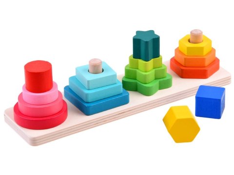 Sorter Układanka Drewniana logiczna kolorowa zabawka zręcznościowa ZA3897 Sorter Układanka Drewniana logiczna kolorowa zabawka zręcznościowa ZA3897