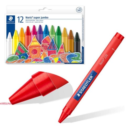 Staedtler Grube Kredki woskowe Jumbo 12 kredek woskowych AP0010 Staedtler Grube Kredki woskowe Jumbo 12 kredek woskowych AP0010