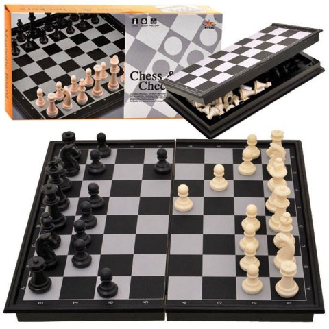Szachy Warcaby magnetyczne turystyczne 2w1 GR0141 Szachy Warcaby magnetyczne turystyczne 2w1 GR0141