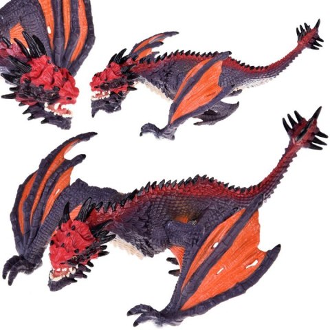 Szaro pomarańczowy Smok figurka do zabawy 21 cm ZA5022 Szaro pomarańczowy Smok figurka do zabawy 21 cm ZA5022