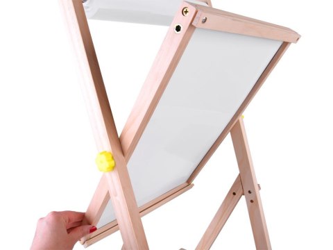 Tablica drewniana kredowa magnetyczna 3w1 sztaluga kreda pisaki TA0096 Tablica drewniana kredowa magnetyczna 3w1 sztaluga kreda pisaki TA0096