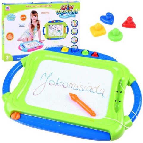 Tablica kolorowy znikopis + pieczątki TA0089 Tablica kolorowy znikopis + pieczątki TA0089