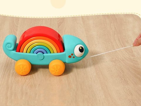 Tęczowy kameleon układanka montessori 18m+ ZA4532 Tęczowy kameleon układanka montessori 18m+ ZA4532