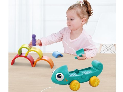 Tęczowy kameleon układanka montessori 18m+ ZA4532 Tęczowy kameleon układanka montessori 18m+ ZA4532