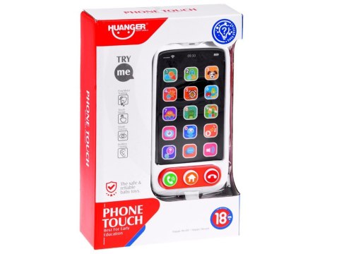 Telefon smartfon dotykowy interaktywny dla malucha światła melodie ZA4660 Telefon smartfon dotykowy interaktywny dla malucha światła melodie ZA4660