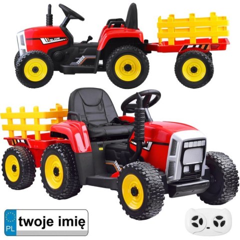 Traktor z przyczepą na akumulator + pilot PA0242 Traktor z przyczepą na akumulator + pilot PA0242