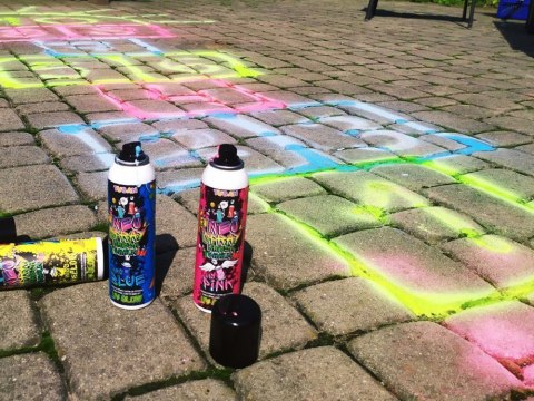 Tuban neonowa Kreda spray zrób graffiti ZA4518 Tuban neonowa Kreda spray zrób graffiti ZA4518