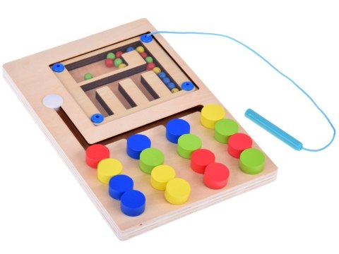 Układanka edukacyjna z kulkami drewniana zabawka Montessori ZA5579 Układanka edukacyjna z kulkami drewniana zabawka Montessori ZA5579