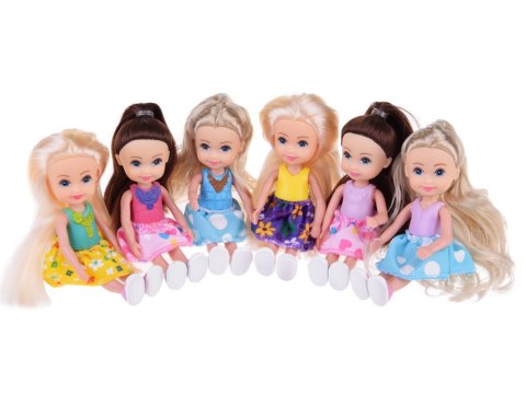 Urocze mini laleczki do zabawy Lalka 12 cm 6szt ZA4755 Urocze mini laleczki do zabawy Lalka 12 cm 6szt ZA4755