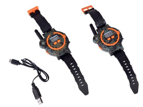 Walkie talkie 2 Zegarki wielofunkcyjne Zasięg 200m Kompas ZA5463 Walkie talkie 2 Zegarki wielofunkcyjne Zasięg 200m Kompas ZA5463