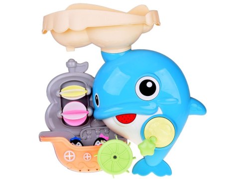 Wesoły Delfin zabawka do kąpieli + łódka z pingwinami ZA5064 Wesoły Delfin zabawka do kąpieli + łódka z pingwinami ZA5064