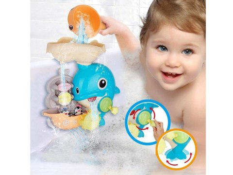 Wesoły Delfin zabawka do kąpieli + łódka z pingwinami ZA5064 Wesoły Delfin zabawka do kąpieli + łódka z pingwinami ZA5064