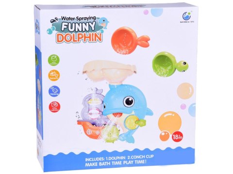 Wesoły Delfin zabawka do kąpieli + łódka z pingwinami ZA5064 Wesoły Delfin zabawka do kąpieli + łódka z pingwinami ZA5064