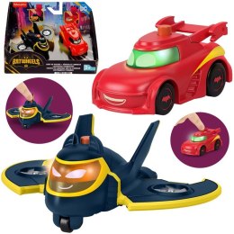 Zestaw autek DC BATWHEELS Pojazdy ze światłami Batwing Redbird ZA6046