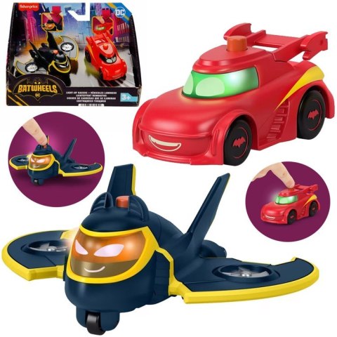 Zestaw autek DC BATWHEELS Pojazdy ze światłami Batwing Redbird ZA6046 Zestaw autek DC BATWHEELS Pojazdy ze światłami Batwing Redbird ZA6046