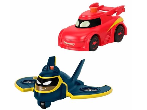 Zestaw autek DC BATWHEELS Pojazdy ze światłami Batwing Redbird ZA6046 Zestaw autek DC BATWHEELS Pojazdy ze światłami Batwing Redbird ZA6046