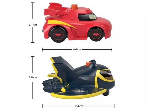 Zestaw autek DC BATWHEELS Pojazdy ze światłami Batwing Redbird ZA6046 Zestaw autek DC BATWHEELS Pojazdy ze światłami Batwing Redbird ZA6046