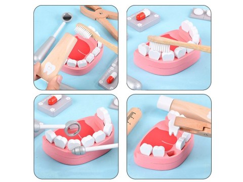 Zestaw MAŁY DENTYSTA drewniany akcesoria ZA4718 Zestaw MAŁY DENTYSTA drewniany akcesoria ZA4718