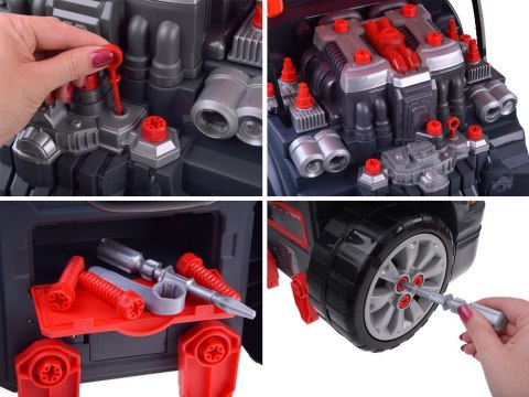 Zestaw mechanika: Ruchomy WARSZTAT SAMOCHODOWY + światło i dźwięk ZA5738 Zestaw mechanika: Ruchomy WARSZTAT SAMOCHODOWY + światło i dźwięk ZA5738