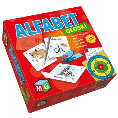 Alfabet i głoski gra układanka edukacyjna GR0287 Alfabet i głoski gra układanka edukacyjna GR0287