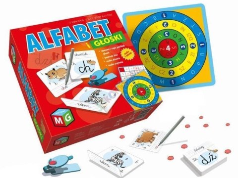 Alfabet i głoski gra układanka edukacyjna GR0287 Alfabet i głoski gra układanka edukacyjna GR0287