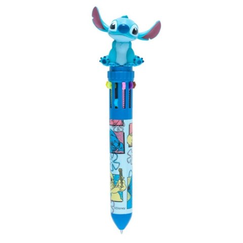 Disney Stitch - Długopis automatyczny 10-kolorowy z figurką 3D Disney Stitch - Długopis automatyczny 10-kolorowy z figurką 3D