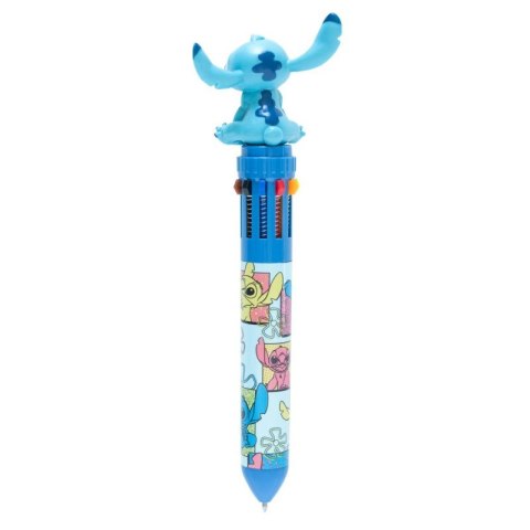 Disney Stitch - Długopis automatyczny 10-kolorowy z figurką 3D Disney Stitch - Długopis automatyczny 10-kolorowy z figurką 3D