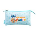 Disney Stitch - Piórnik 3-komorowy z kolekcji Waves